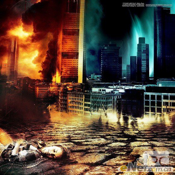 <a href=http://www.06ps.com/photoshop/ target=_blank class=infotextkey>photoshop</a><a href=/photoshop/hecheng/ target=_blank class=infotextkey>合成</a>电影中世界末日城市场景<a href=/photoshop/ target=_blank class=infotextkey>教程</a>