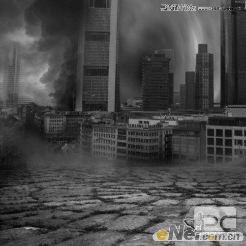 Photoshop合成电影中世界末日城市场景教程