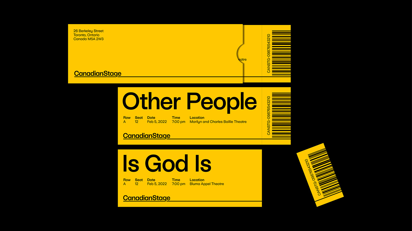 加拿大舞台艺术公司Canadian Stage品牌形象设计