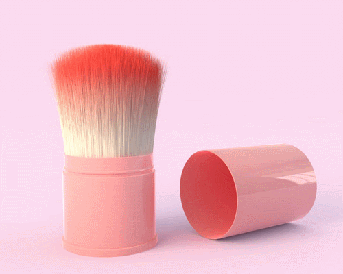 C4D毛发系统制作逼真的化妆刷设计教程