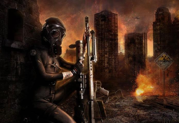 Photoshop制作科幻战争片中城市场景图片合成教程