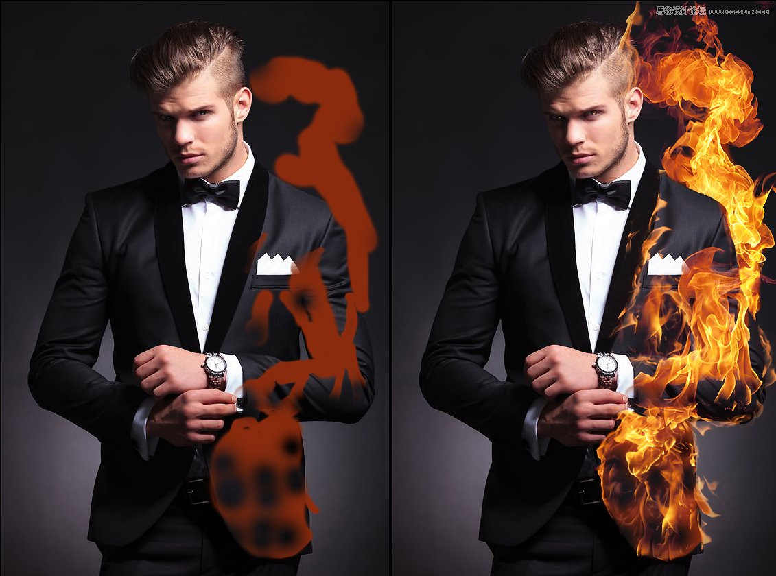 Photoshop制作超酷的火焰燃烧人物效果图,PS教程