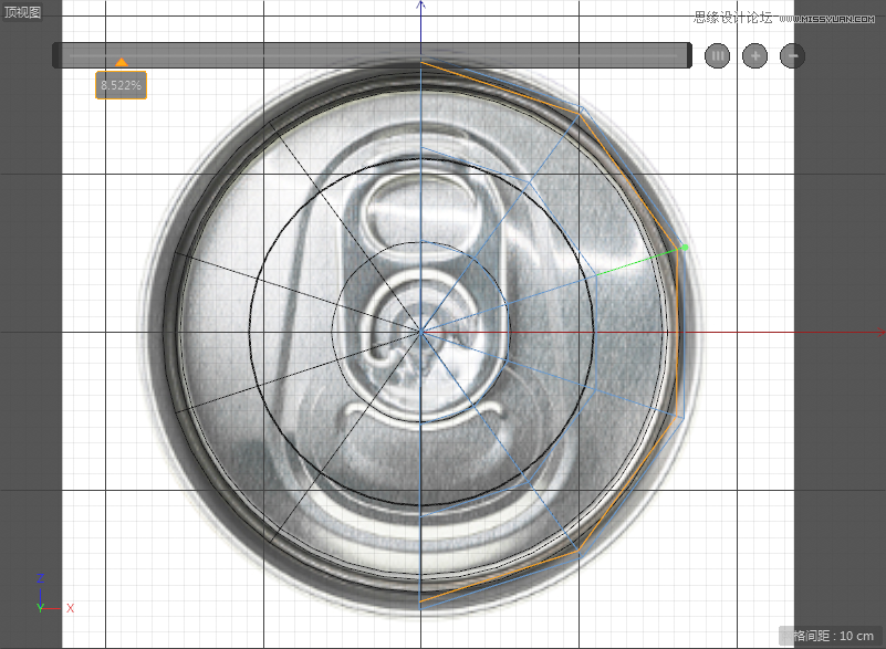 C4D制作逼真的可口可乐易拉罐模型