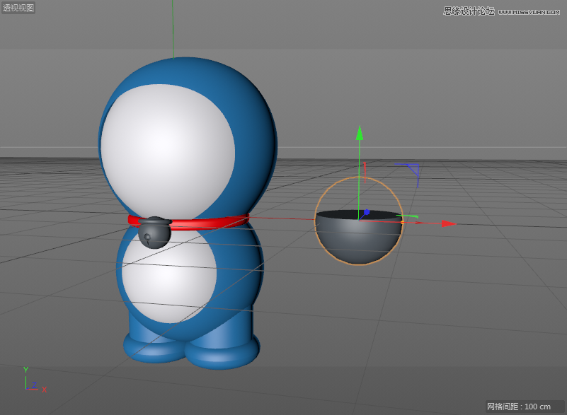 C4D详解机器猫哆啦A梦建模及渲染