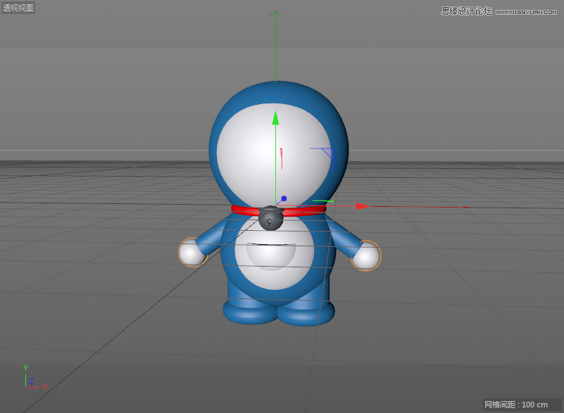 C4D详解机器猫哆啦A梦建模及渲染