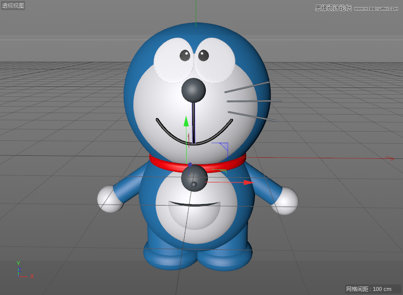 C4D详解机器猫哆啦A梦建模及渲染