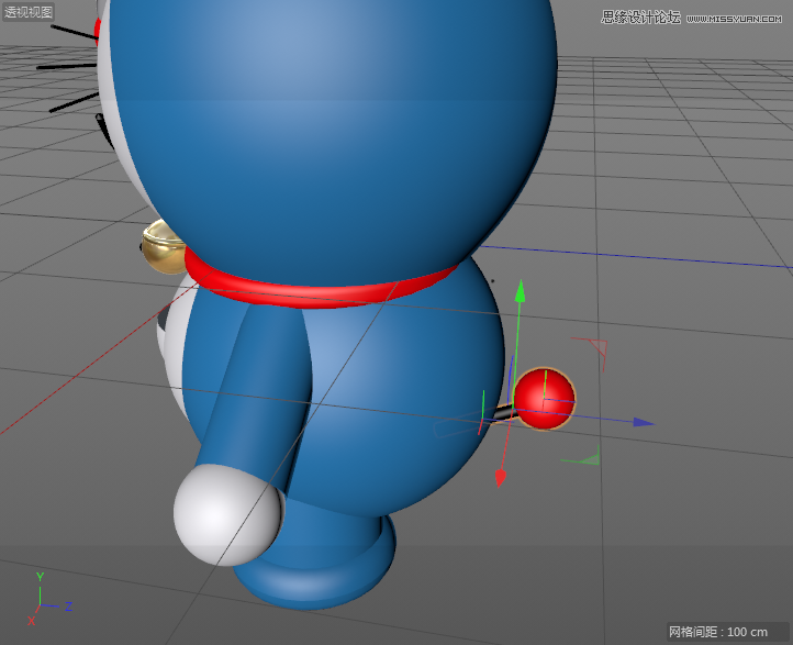 C4D详解机器猫哆啦A梦建模及渲染