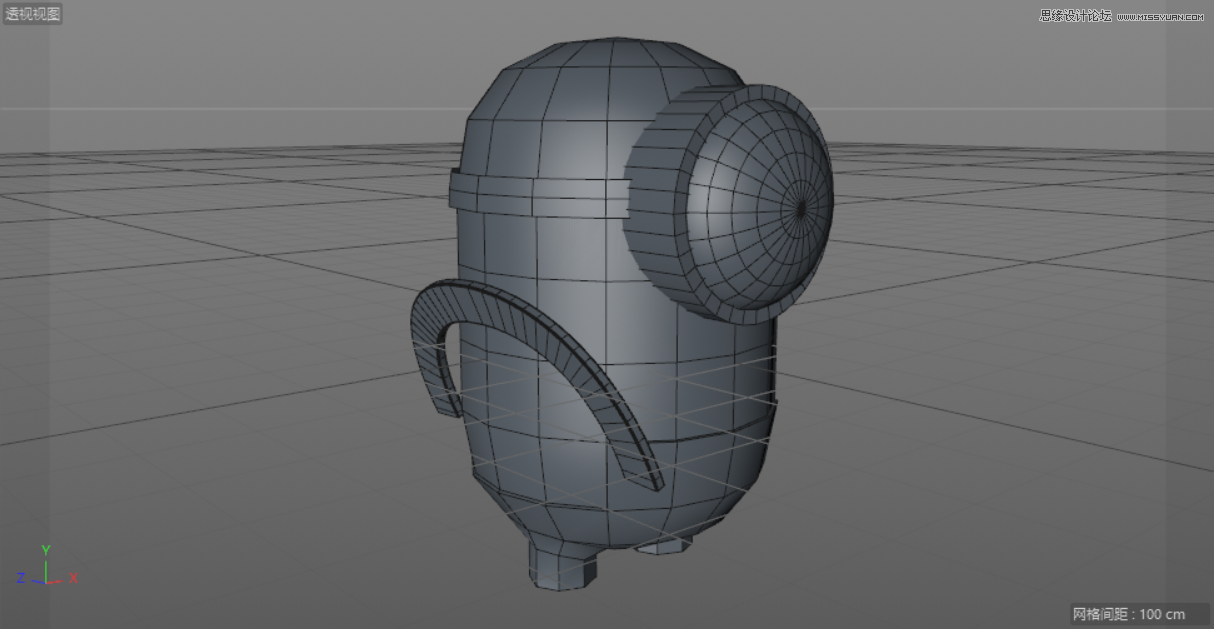 C4D制作呆萌的小黄人建模教程