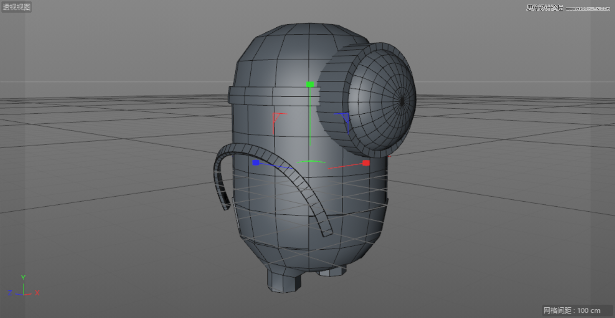 C4D制作呆萌的小黄人建模教程