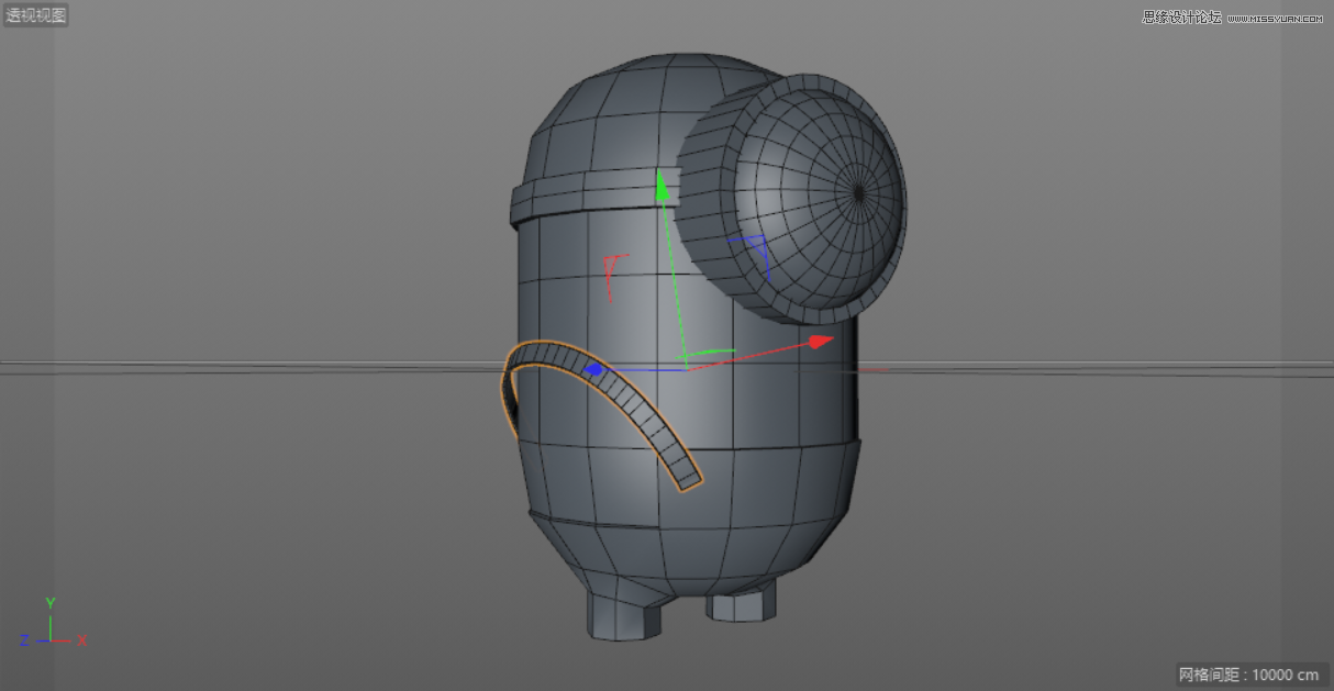C4D制作呆萌的小黄人建模教程