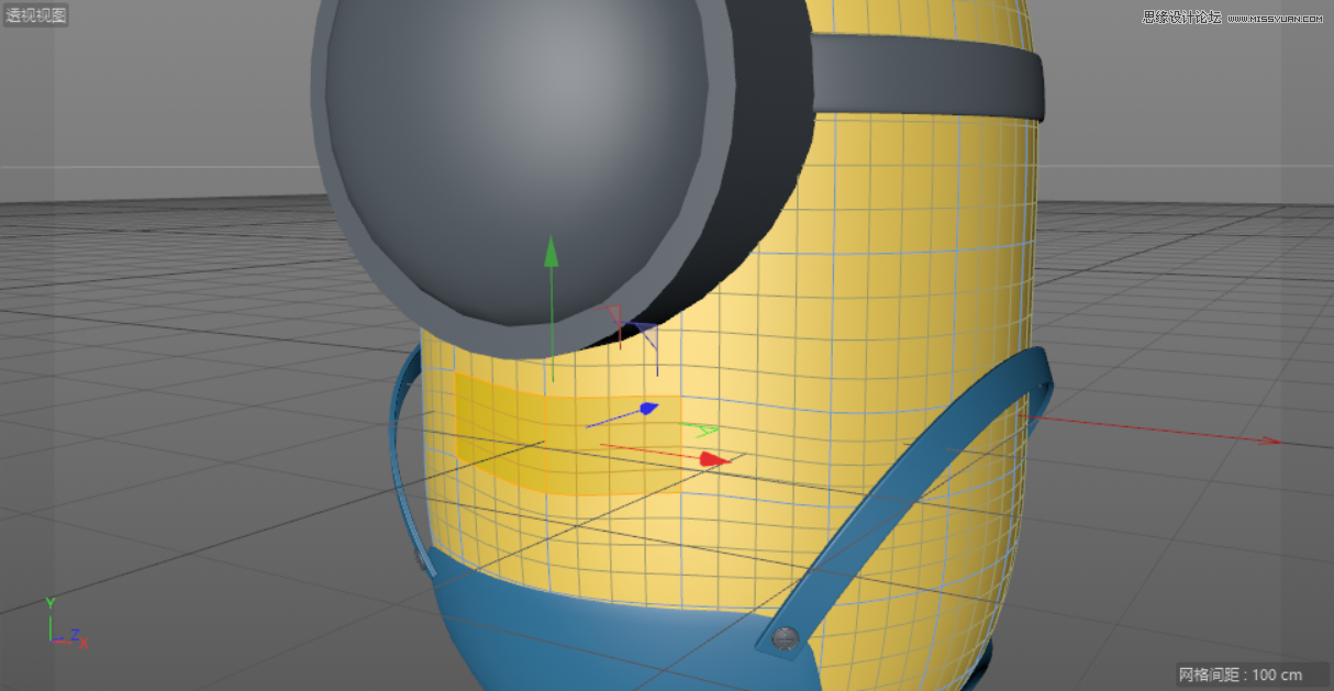 C4D制作呆萌的小黄人建模教程