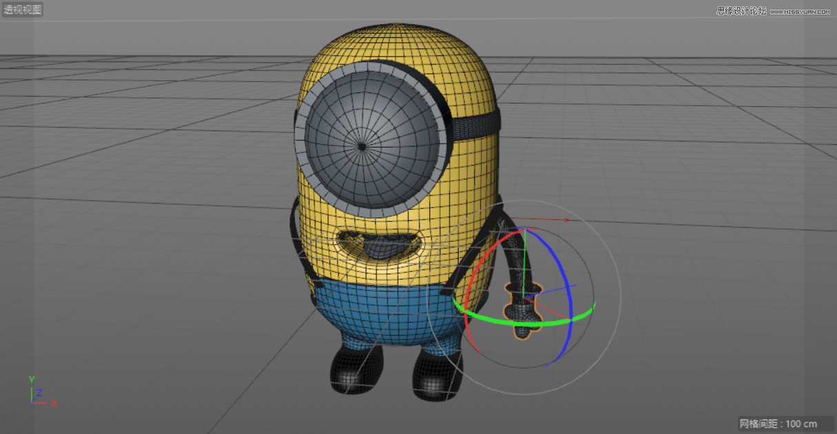 C4D制作呆萌的小黄人建模教程