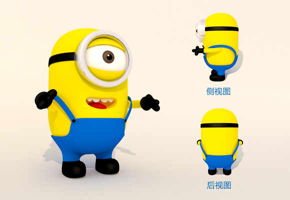 C4D制作呆萌的小黄人建模设计教程