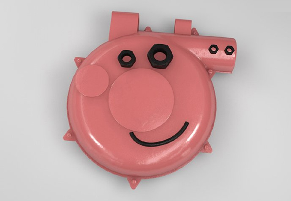 C4D制作金属质感的硬核佩奇建模设计教程