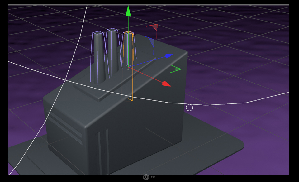C4D零基础制作3D小工厂效果图