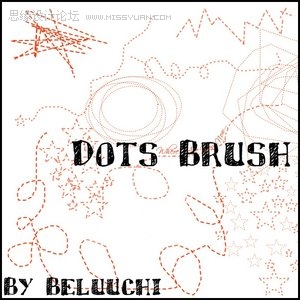 虚线笔刷，PS虚线笔刷