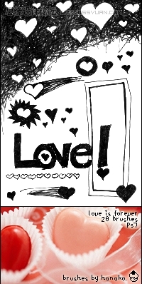 爱情心形笔刷