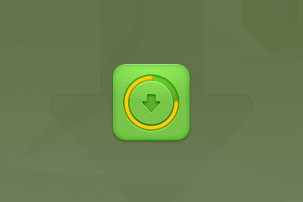 Photoshop制作时尚立体感的网页下载图标设计教程