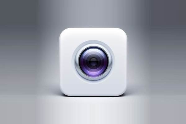 Photoshop制作超酷的方形相机图标设计教程