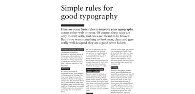 设计师必须要学习的几个排版小技巧