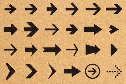 各种各样的箭头PS形状