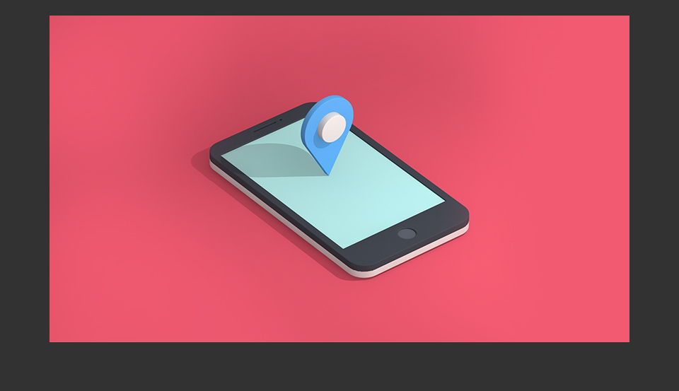 C4D制作矢量风格的手机和定位器