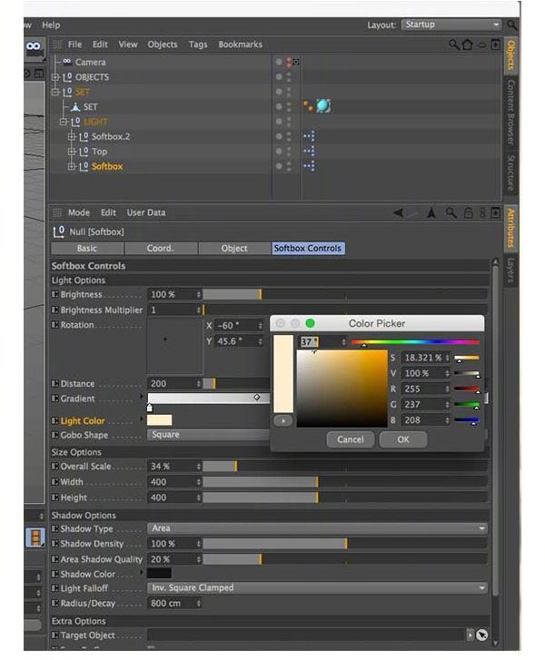 C4D制作时尚的3D质感几何体设计教程