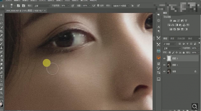 Photoshop调出偏暗色的人像梦幻暖色效果