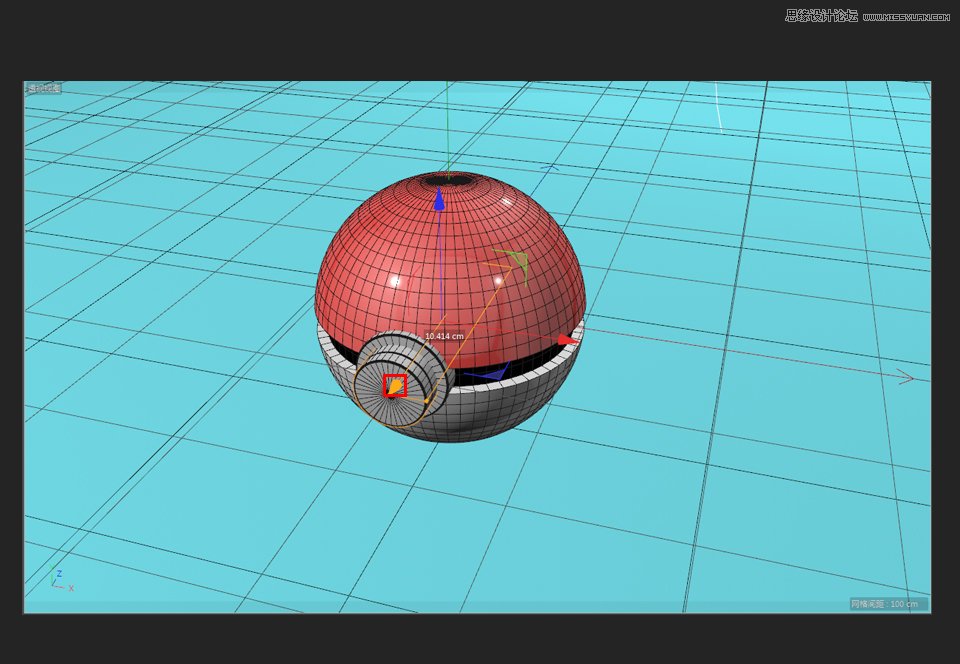 C4D制作圆形的宠物小精灵建模教程