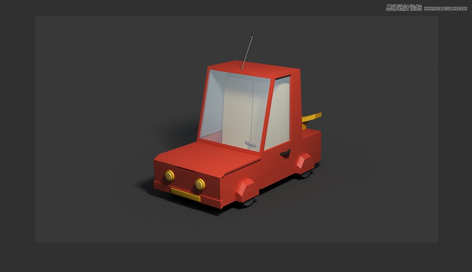 C4D制作逼真的乐高小汽车建模教程