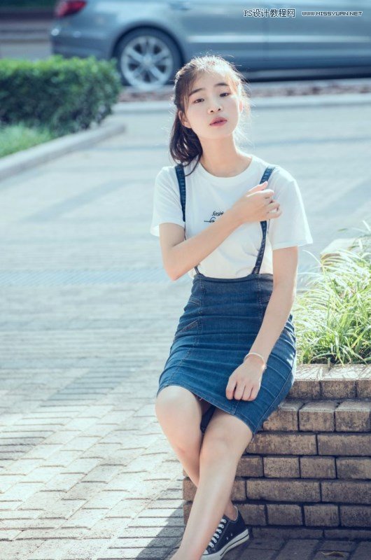 Photoshop结合LR调出校园美女柔美淡雅效果