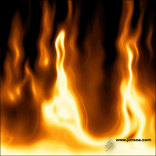 使用Photoshop滤镜制作燃烧火焰效果教程