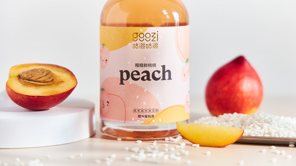 磨砂风格GooziGoozi果酒包装设计欣赏