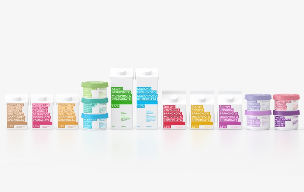 BMK牛奶简约风格包装设计欣赏