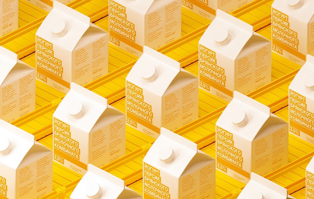 BMK牛奶简约风格包装设计欣赏