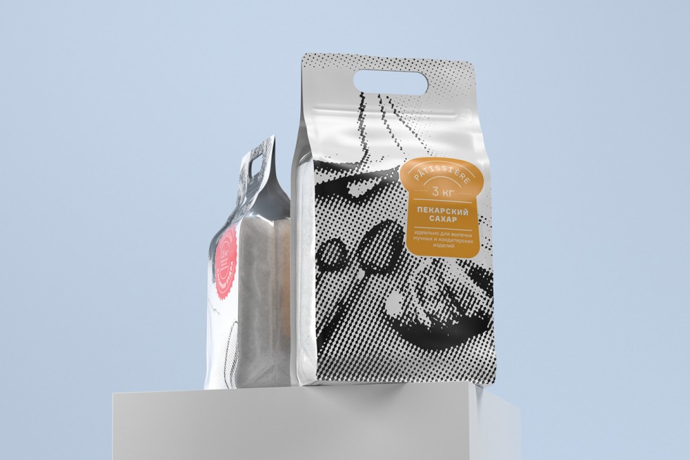 半调网纹风格Patissiere糖包装设计欣赏