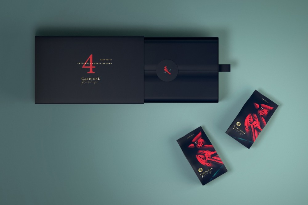 Cardinal咖啡品牌包装设计欣赏