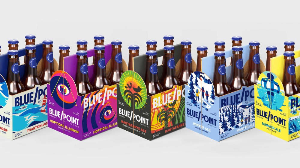 Blue Point精酿啤酒品牌包装设计欣赏