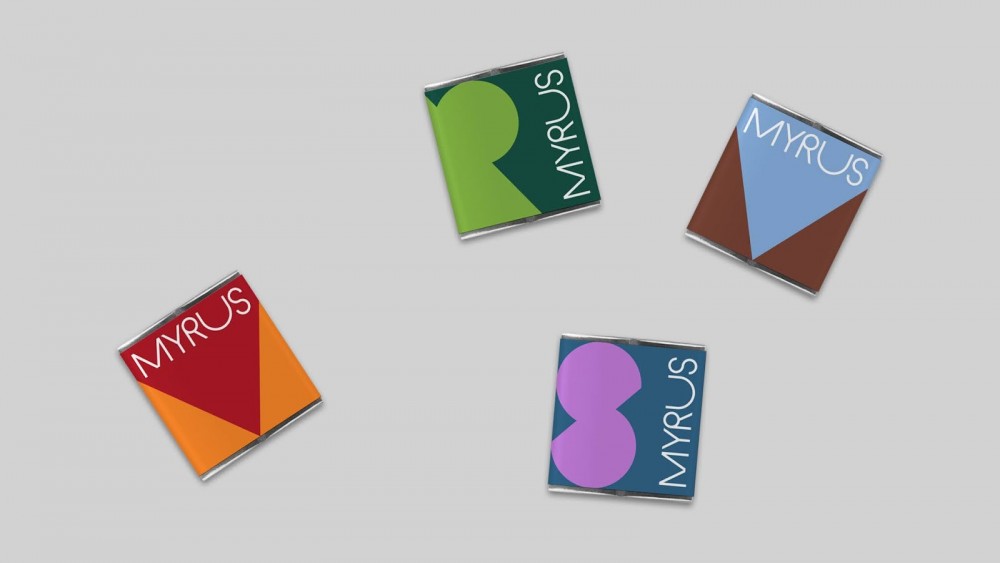 简约的MYRUS咖啡概念包装设计欣赏