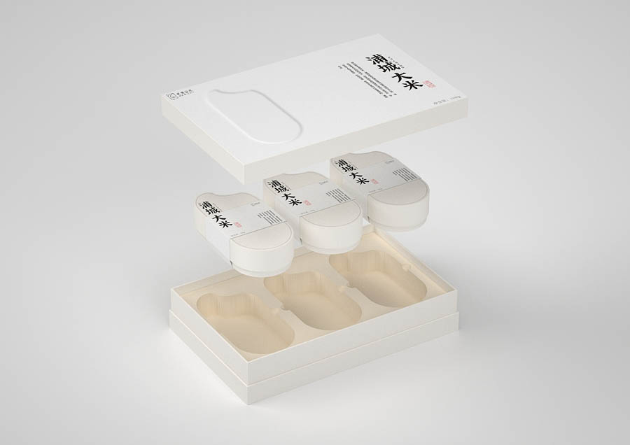 简约风格的浦城大米包装设计作品欣赏