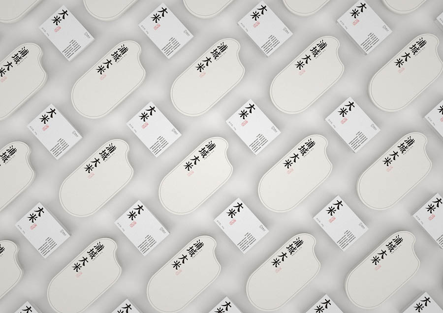 简约风格的浦城大米包装设计欣赏