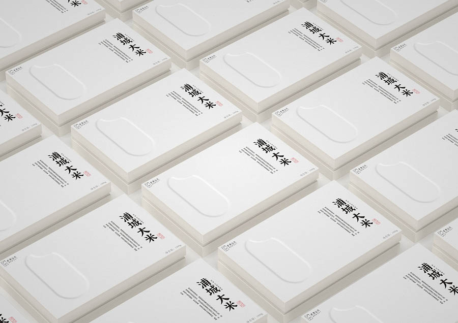简约风格的浦城大米包装设计欣赏