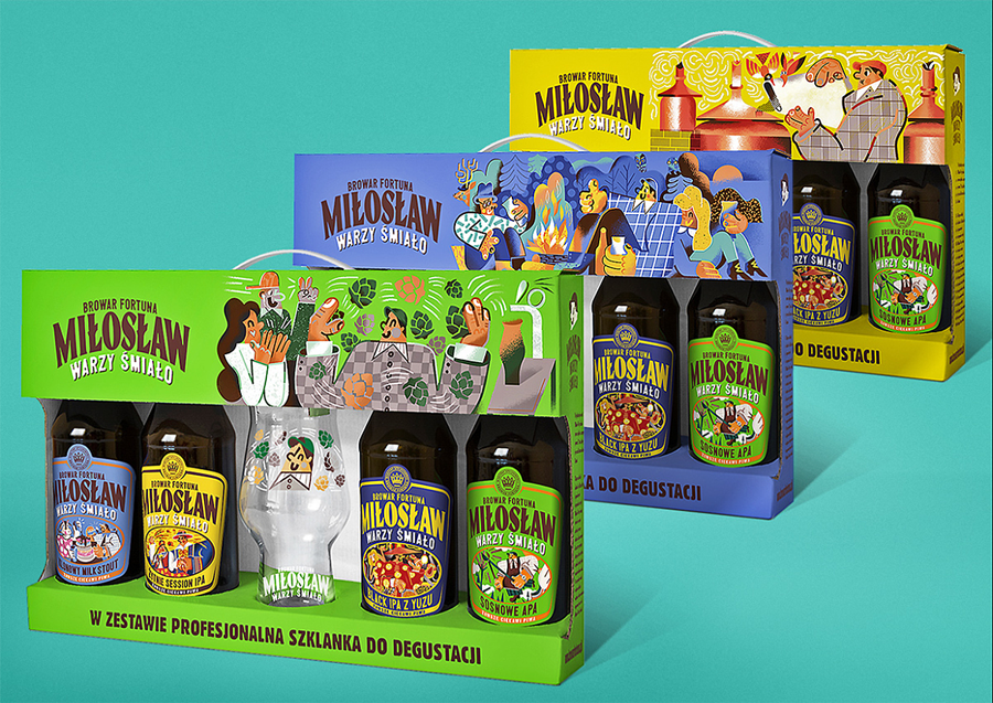 知名品牌MILOSLAW啤酒包装设计欣赏