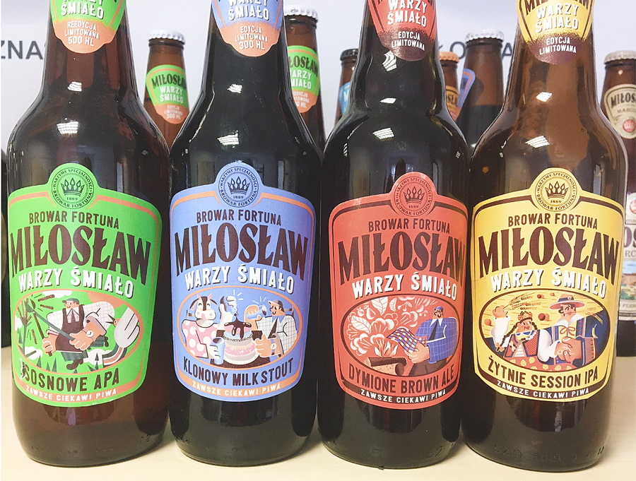 知名品牌MILOSLAW啤酒包装设计欣赏