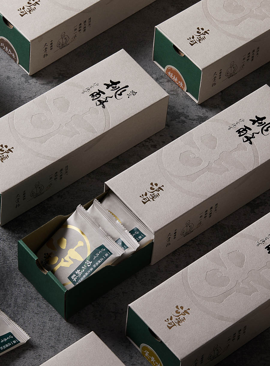 功夫桃酥美食产品包装设计欣赏