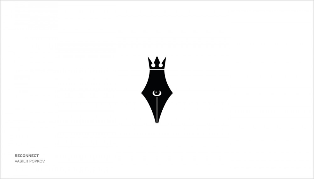 18款钢笔图案变形的LOGO设计欣赏