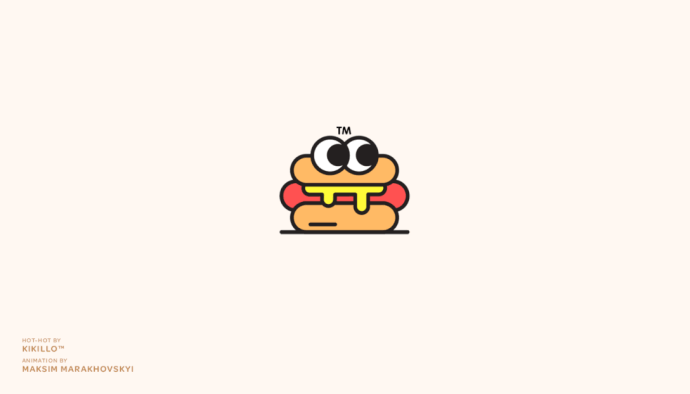 可爱动态插画主题标志设计欣赏