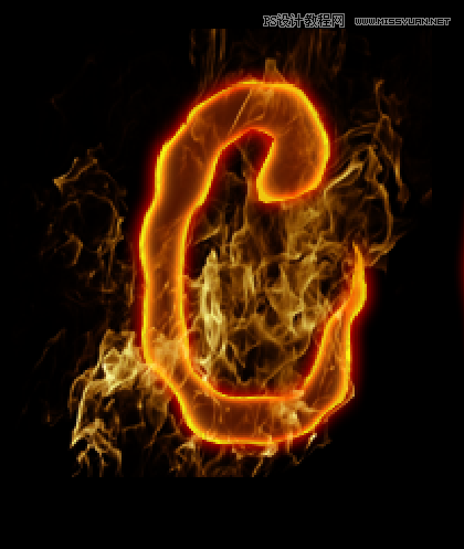 Photoshop制作火焰燃烧的文字效果