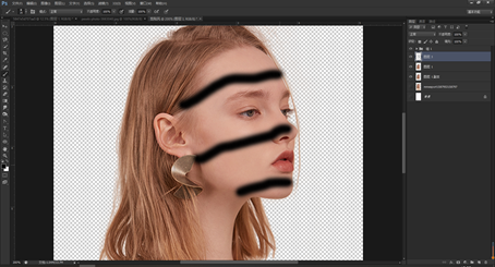 Photoshop创意合成从人物头像中长出的花朵