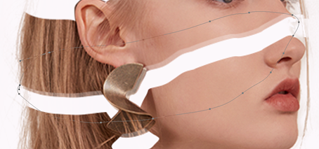 Photoshop创意合成从人物头像中长出的花朵